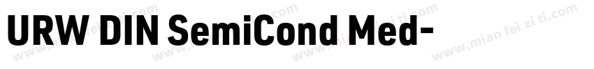 URW DIN SemiCond Med字体转换